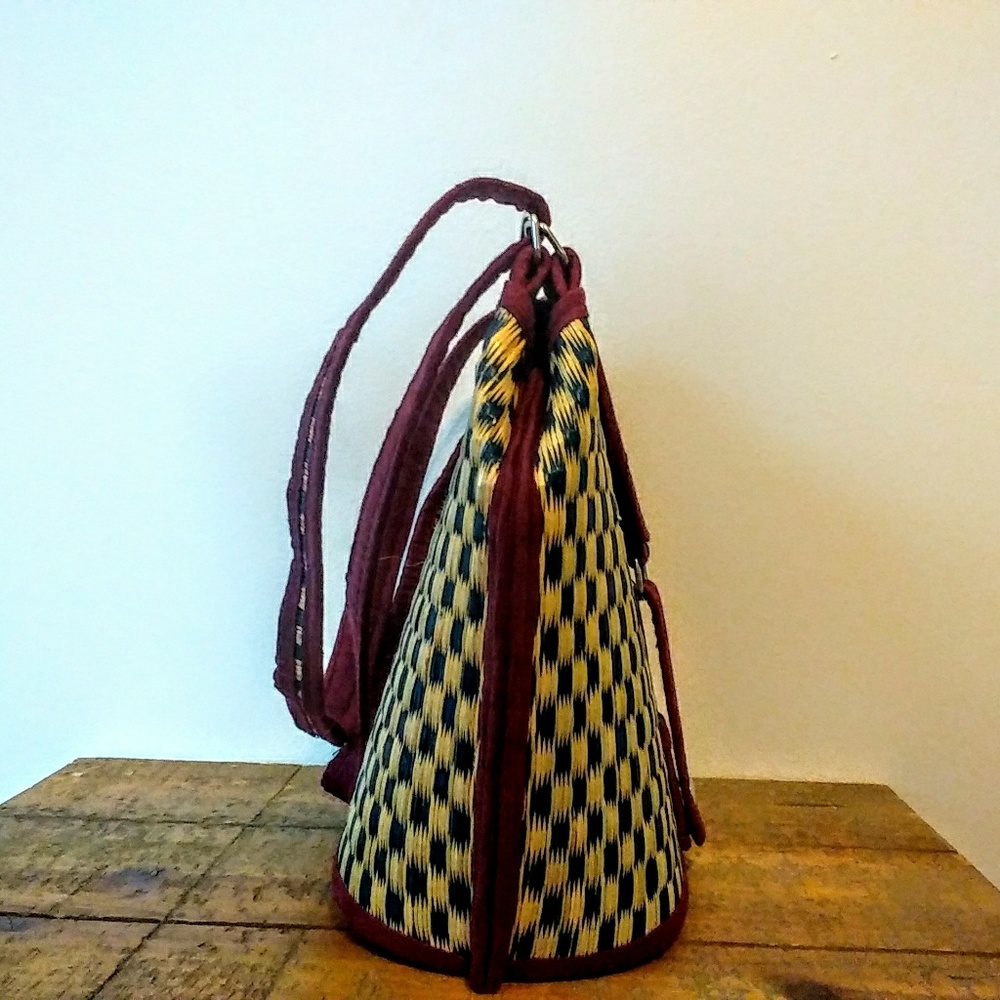Boho Straw Basket Weave Handbag - Picture 3 of 5